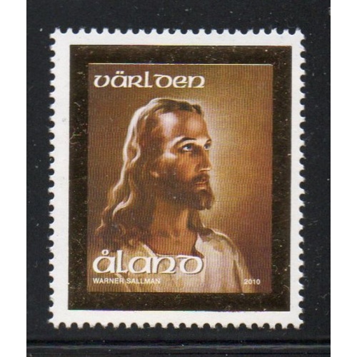 Aland Finland Sc 298 2010 Painting of Jesus stamp mint NH