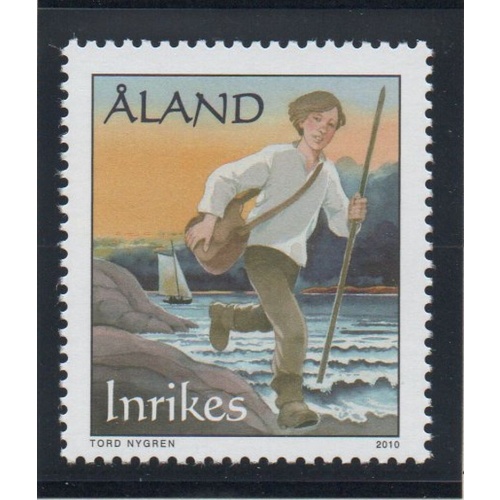 Aland Finland Sc 304 2010 Farmhand Delivering Mail stamp mint NH
