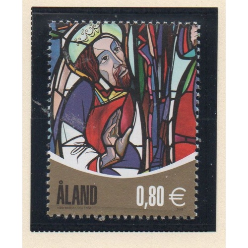 Aland Finland Sc 306 2010 Stained Glass Window stamp mint NH