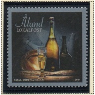 Aland Finland Sc 317 2011 Shipwrecked Champagne Bottles stamp mint NH