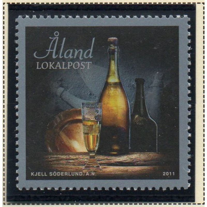 Aland Finland Sc 317 2011 Shipwrecked Champagne Bottles stamp mint NH