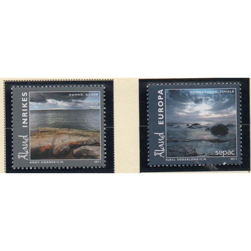 Aland Finland Sc 322-323 2011 Views stamp set mint NH