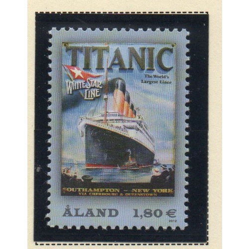 Aland Finland Sc 328 2012 Titanic Sinking Anniversary stamp mint NH
