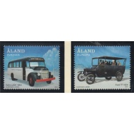 Aland Finland Sc 335-336 2012 Public Transportation Buses stamp set mint NH