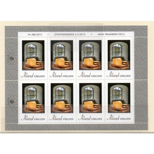 Aland Finland Sc 342 2013 Cheese & Crackers stamp sheet of 8 mint NH