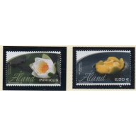 Aland Finland Sc 343-344 2013 Water Lilies stamp set mint NH
