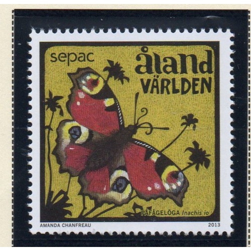 Aland Finland Sc 348 2013 Moth mint NH