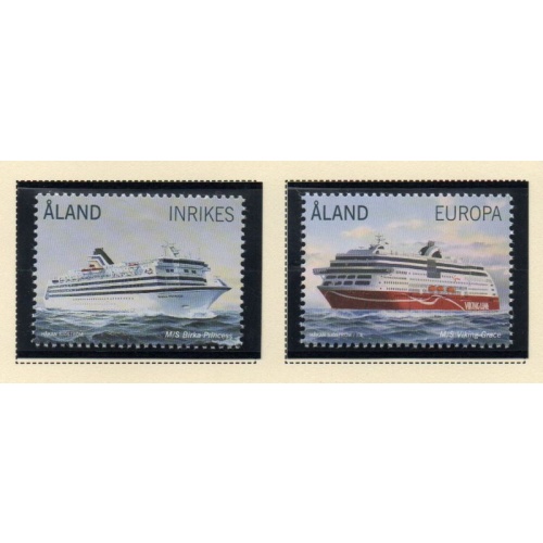 Aland Finland Sc 351-352 2014 Ships stamp set mint NH