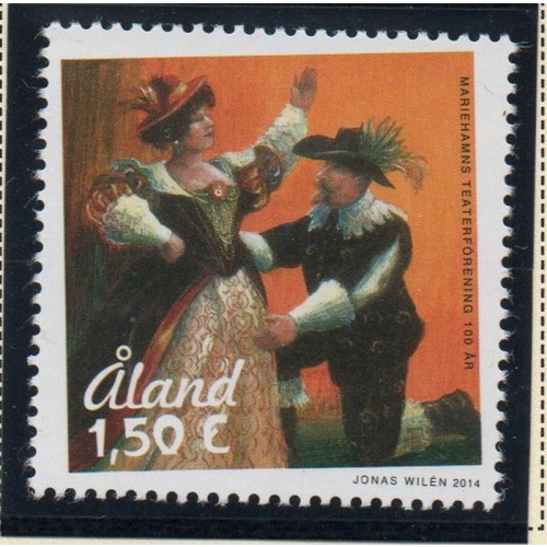 Aland Finland Sc 353 2014 Mannheim Theatre Society stamp mint NH