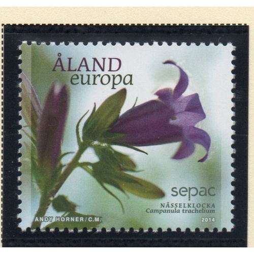 Aland Finland Sc 356 2014 Flower stamp  mint NH