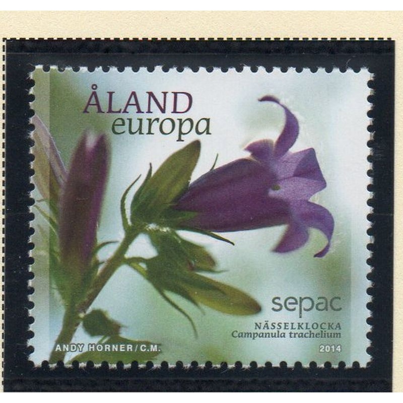 Aland Finland Sc 356 2014 Flower stamp  mint NH