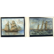 Aland Finland Sc 363-364 2015 Sailing Ships stamp set mint NH