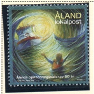 Aland (Finland) Sc 376 2015 Sea Rescue Society stamp mint NH