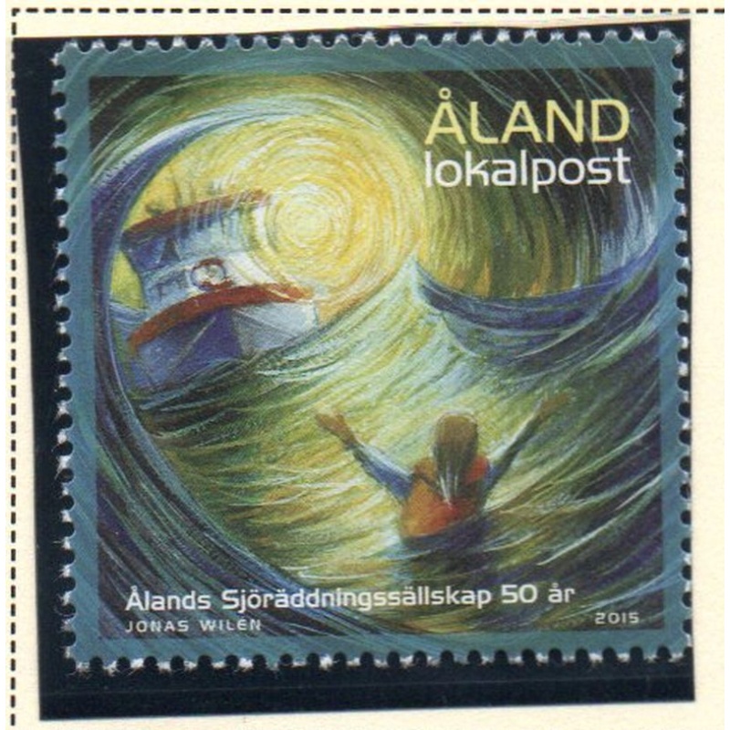 Aland (Finland) Sc 376 2015 Sea Rescue Society stamp mint NH