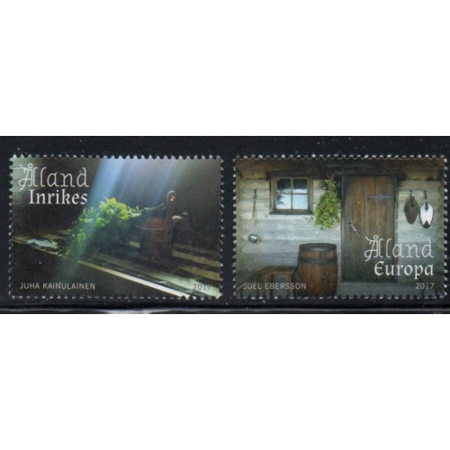 Aland Finland Sc 396-397 2017 Sauna stamp set mint NH