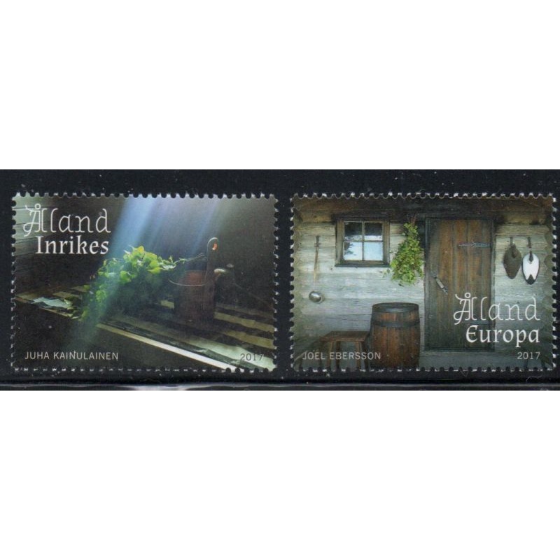 Aland Finland Sc 396-397 2017 Sauna stamp set mint NH