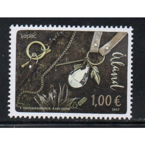 Aland Finland Sc 398  2017 Jewelry from Junk stamp mint NH