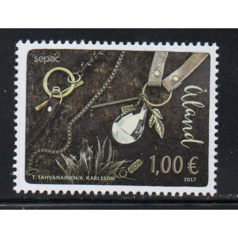 Aland Finland Sc 398  2017 Jewelry from Junk stamp mint NH