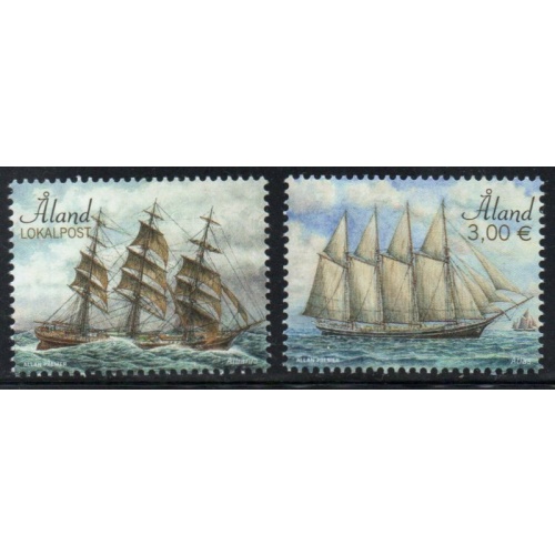 Aland Finland Sc 403-404 2018 Ships stamp set mint NH