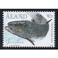 Aland Finland Sc 405 2018 Fish stamp mint NH