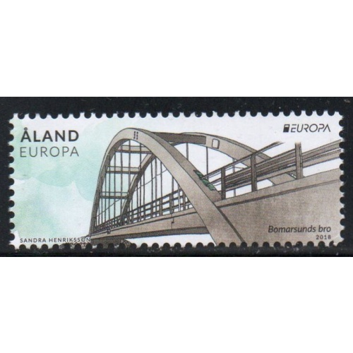 Aland Finland Sc 406 2018 Europa, Bridge,  stamp mint NH