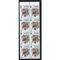Alderney Sc 98b 1997 18p Butterfly & Flower stamp booklet pane mint NH