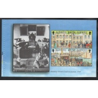 Alderney Sc 126c 1998 25p & 37p Garrison Island stamp booklet pane mint NH