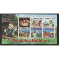 Alderney Sc  153a 2000 Wombles on Vacation stamp sheet mint NH