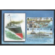 Alderney Sc 183c 2000 22p & 40p  Garrison Island stamp booklet pane mint NH Carpenters