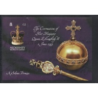 Alderney Sc  202  2003 50th Anniversary Coronation QE II stamp sheet mint NH