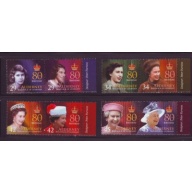 Alderney Sc  269-272 2006 80th Birthday QE II  stamp set mint NH