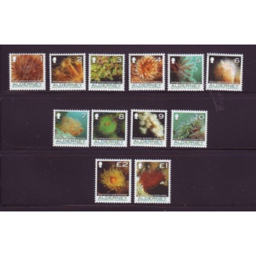 Alderney Sc  279-90 2006 Corals stamp set mint NH