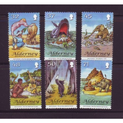 Alderney Sc 307-312 2007 Kipling Just So Stories  stamp set mint NH