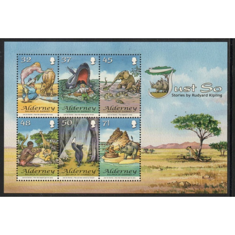 Alderney Sc 312a 2007 Kipling Just So Stories  stamp sheet mint NH
