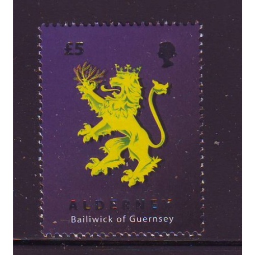 Alderney Sc 331 2008 L5 Heraldic Lion stamp mint NH