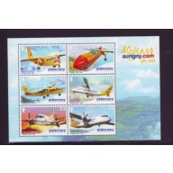 Alderney Sc 337a 2008 Aurigny Air Servces stamp sheet mint NH