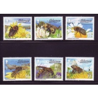 Alderney Sc 338-343 2009 Bees stamp set mint NH