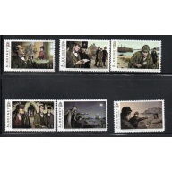 Alderney Sc 356-61 2009 Sherlock Holmes Alderney Bull stamp set mint NH