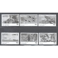 Alderney Sc 369-374 2010 Battle of Britain Anniversary stamp set mint NH