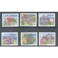 Alderney Sc 397-402 2011 Moths stamp set mint NH
