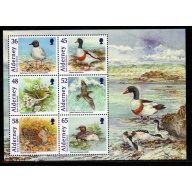 Alderney Sc 408a 2011 Ducks stamp sheet mint NH