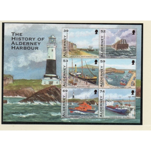 Alderney Sc 451a 2012 Harbour stamp sheet mint NH