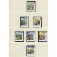 Alderney Sc 452-458 2012 Christmas stamp set mint NH