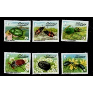 Alderney Sc 459-464 2013 Beetles stamp set mint NH