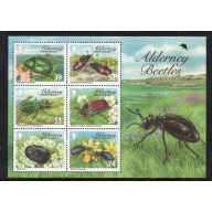 Alderney Sc 464a 2013 Beetles stamp sheet mint NH