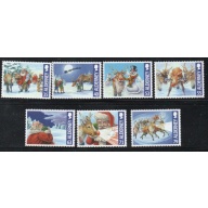 Alderney Sc 477-483 2013 Christmas stamp set mint NH