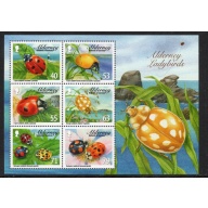 Alderney Sc 489a 2014  Ladybugs stamp sheet mint NH