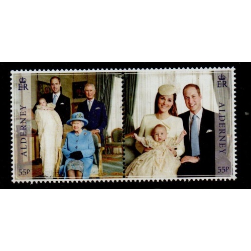 Alderney Sc 497 2014  1st Birthday Prince George stamp mint NH