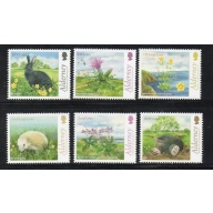 Alderney Sc 519-524 2015 Flora & Fauna stamp set mint NH
