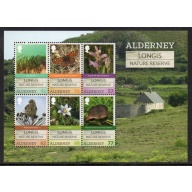 Alderney Sc 545a 2016 Longis Nature Reserve stamp sheet mint NH